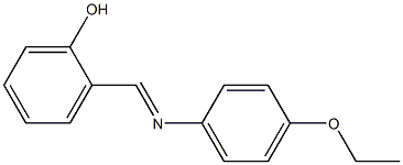 2-{[(4-ethoxyphenyl)imino]methyl}phenol Struktur