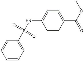 methyl 4-[(phenylsulfonyl)amino]benzenecarboxylate Struktur