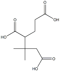 2,2-dimethylpentane-1,3,5-tricarboxylic acid Struktur