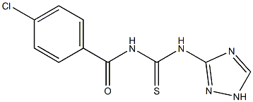 N-(4-chlorobenzoyl)-N'-(1H-1,2,4-triazol-3-yl)thiourea Struktur