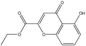 ethyl 5-hydroxy-4-oxo-4H-chromene-2-carboxylate Struktur