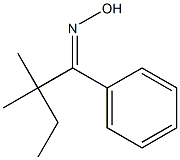 2,2-dimethyl-1-phenylbutan-1-one oxime Struktur