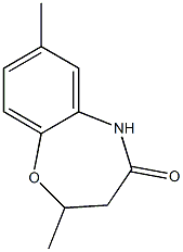 2,7-dimethyl-2,3,4,5-tetrahydro-1,5-benzoxazepin-4-one Struktur