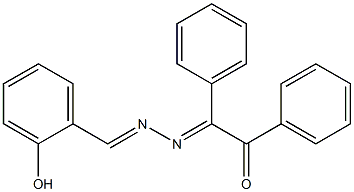 2-[2-(2-hydroxybenzylidene)hydrazono]-1,2-diphenylethan-1-one Struktur