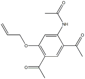 N1-[2,4-diacetyl-5-(allyloxy)phenyl]acetamide Struktur