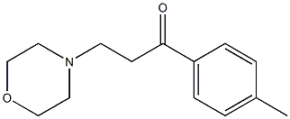 1-(4-methylphenyl)-3-morpholinopropan-1-one Struktur