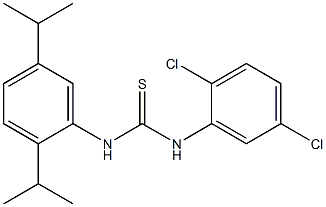 N-(2,5-dichlorophenyl)-N'-(2,5-diisopropylphenyl)thiourea Struktur