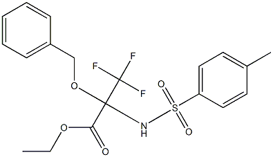 ethyl 2-(benzyloxy)-3,3,3-trifluoro-2-{[(4-methylphenyl)sulfonyl]amino}propanoate Struktur