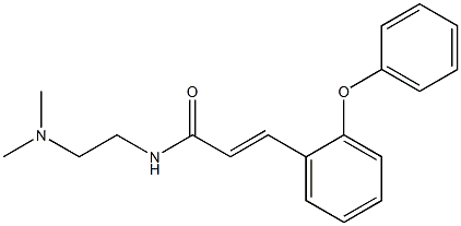 (E)-N-[2-(dimethylamino)ethyl]-3-(2-phenoxyphenyl)-2-propenamide Struktur