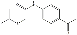 N1-(4-acetylphenyl)-2-(isopropylthio)acetamide Struktur