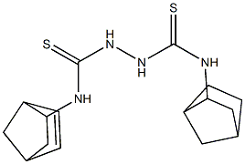 N1-bicyclo[2.2.1]hept-5-en-2-yl-N2-bicyclo[2.2.1]hept-2-ylhydrazine-1,2-dicarbothioamide Struktur