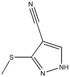 3-methylthio-4-cyano -1H pyrazole Struktur