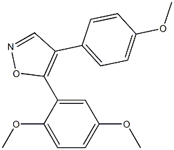 5-(2,5-dimethoxyphenyl)-4-(4-methoxyphenyl)isoxazole Struktur