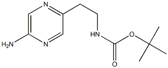 tert-butyl 2-(5-aminopyrazin-2-yl)ethylcarbamate Struktur