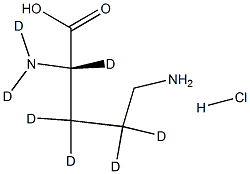 L-Ornithine-D7HCl Struktur