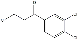 3-Chloro-1-(3,4-dichloro-phenyl)-propan-1-one Struktur