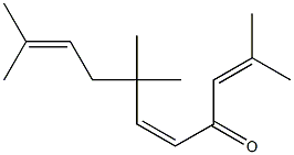 (5Z)-2,7,7,10-tetramethylundeca-2,5,9-trien-4-one Struktur