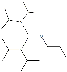 n-Propyl N,N,N',N'-tetraisopropylphosphorodiamidite Struktur