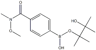 4-(N,O-Dimethylhydroxylaminocarbonyl)benzeneboronic acid pinacol ester Struktur