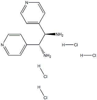 (R,R)-1,2-Di(4-pyridyl)-1,2-ethanediamine tetrahydrochloride Struktur