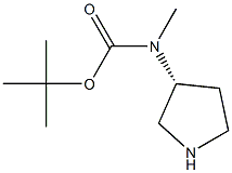 (R)-Tert-butyl methyl(pyrrolidin-3-yl)carbamate Struktur