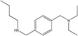 ({4-[(butylamino)methyl]phenyl}methyl)diethylamine Struktur