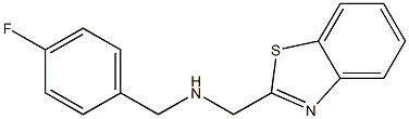 (1,3-benzothiazol-2-ylmethyl)[(4-fluorophenyl)methyl]amine Struktur