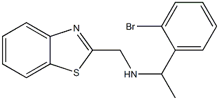 (1,3-benzothiazol-2-ylmethyl)[1-(2-bromophenyl)ethyl]amine Struktur