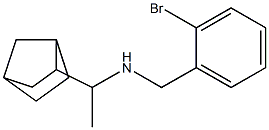 (1-{bicyclo[2.2.1]heptan-2-yl}ethyl)[(2-bromophenyl)methyl]amine Struktur