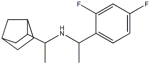 (1-{bicyclo[2.2.1]heptan-2-yl}ethyl)[1-(2,4-difluorophenyl)ethyl]amine Struktur