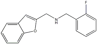 (1-benzofuran-2-ylmethyl)[(2-fluorophenyl)methyl]amine Struktur