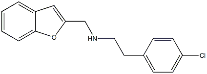 (1-benzofuran-2-ylmethyl)[2-(4-chlorophenyl)ethyl]amine Struktur