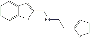 (1-benzofuran-2-ylmethyl)[2-(thiophen-2-yl)ethyl]amine Struktur