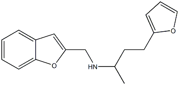 (1-benzofuran-2-ylmethyl)[4-(furan-2-yl)butan-2-yl]amine Struktur