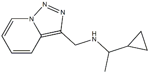 (1-cyclopropylethyl)({[1,2,4]triazolo[3,4-a]pyridin-3-ylmethyl})amine Struktur