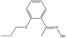 (1E)-1-(2-propoxyphenyl)ethanone oxime Struktur