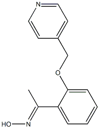 (1E)-1-[2-(pyridin-4-ylmethoxy)phenyl]ethanone oxime Struktur