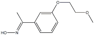 (1E)-1-[3-(2-methoxyethoxy)phenyl]ethanone oxime Struktur