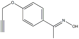 (1E)-1-[4-(prop-2-ynyloxy)phenyl]ethanone oxime Struktur