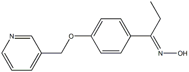 (1E)-1-[4-(pyridin-3-ylmethoxy)phenyl]propan-1-one oxime Struktur