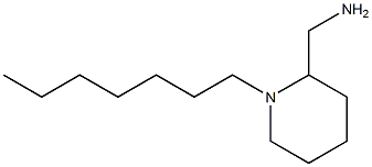 (1-heptylpiperidin-2-yl)methanamine Struktur