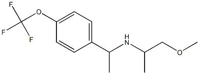 (1-methoxypropan-2-yl)({1-[4-(trifluoromethoxy)phenyl]ethyl})amine Struktur