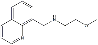 (1-methoxypropan-2-yl)(quinolin-8-ylmethyl)amine Struktur