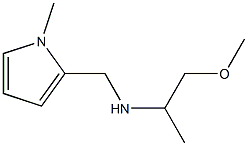 (1-methoxypropan-2-yl)[(1-methyl-1H-pyrrol-2-yl)methyl]amine Struktur