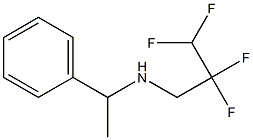 (1-phenylethyl)(2,2,3,3-tetrafluoropropyl)amine Struktur