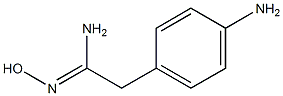 (1Z)-2-(4-aminophenyl)-N'-hydroxyethanimidamide Struktur