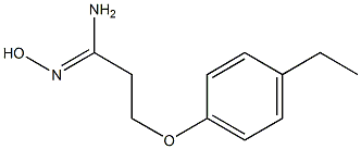 (1Z)-3-(4-ethylphenoxy)-N'-hydroxypropanimidamide Struktur