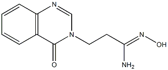 (1Z)-N'-hydroxy-3-(4-oxoquinazolin-3(4H)-yl)propanimidamide Struktur