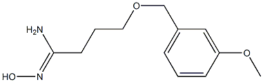 (1Z)-N'-hydroxy-4-[(3-methoxybenzyl)oxy]butanimidamide Struktur