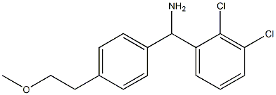 (2,3-dichlorophenyl)[4-(2-methoxyethyl)phenyl]methanamine Struktur